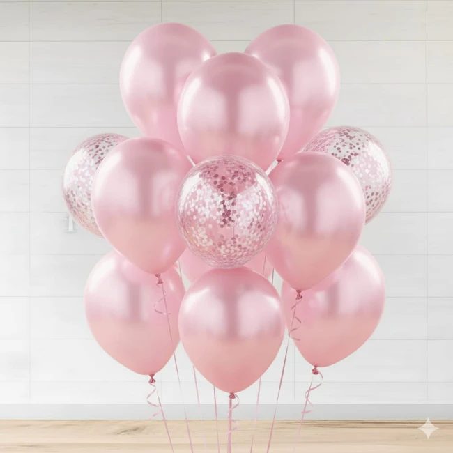 Pink Balloon Bunch