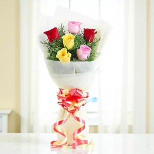 mixed rose bouquet