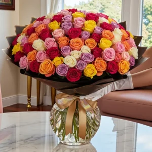 100 Mixed Roses