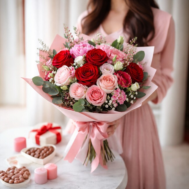 Valentine’s Day Flowers for Her in Al Ain