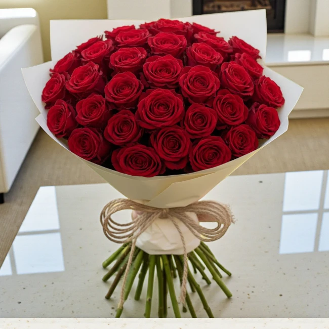 100 Red Roses Bouquet