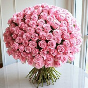 100 Pink Roses