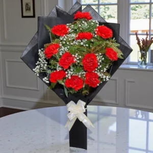 15 Red Carnation Bouquet