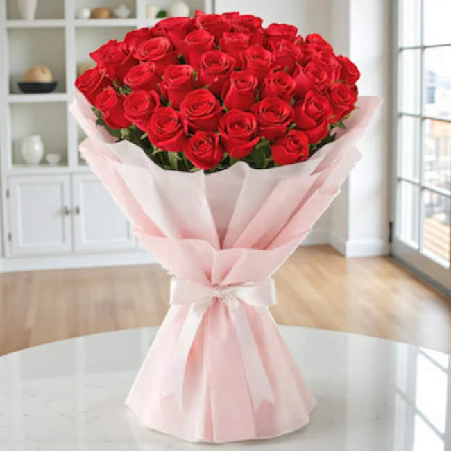 Timeless Red Roses Bouquet